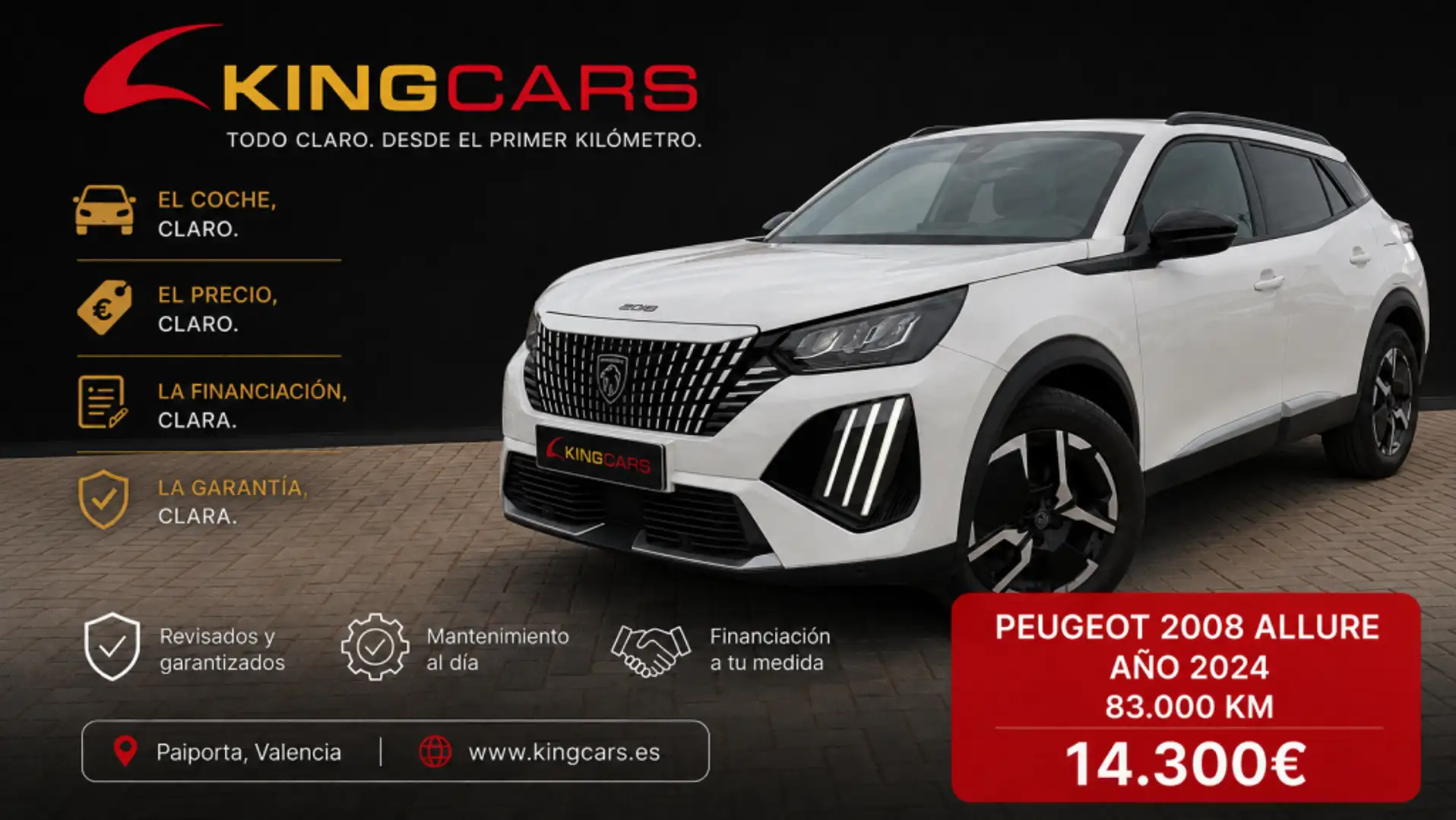 Peugeot 2008 1.2 PureTech S&S Allure 100 Blanco - 1