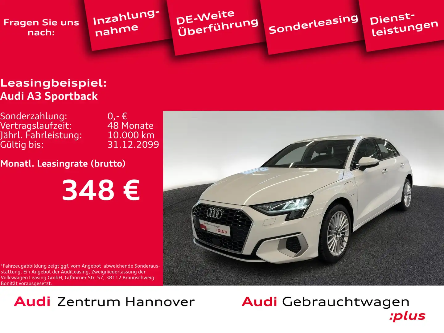 Audi A3 e-tron Advanced 40 TFSI LED virtual White - 1