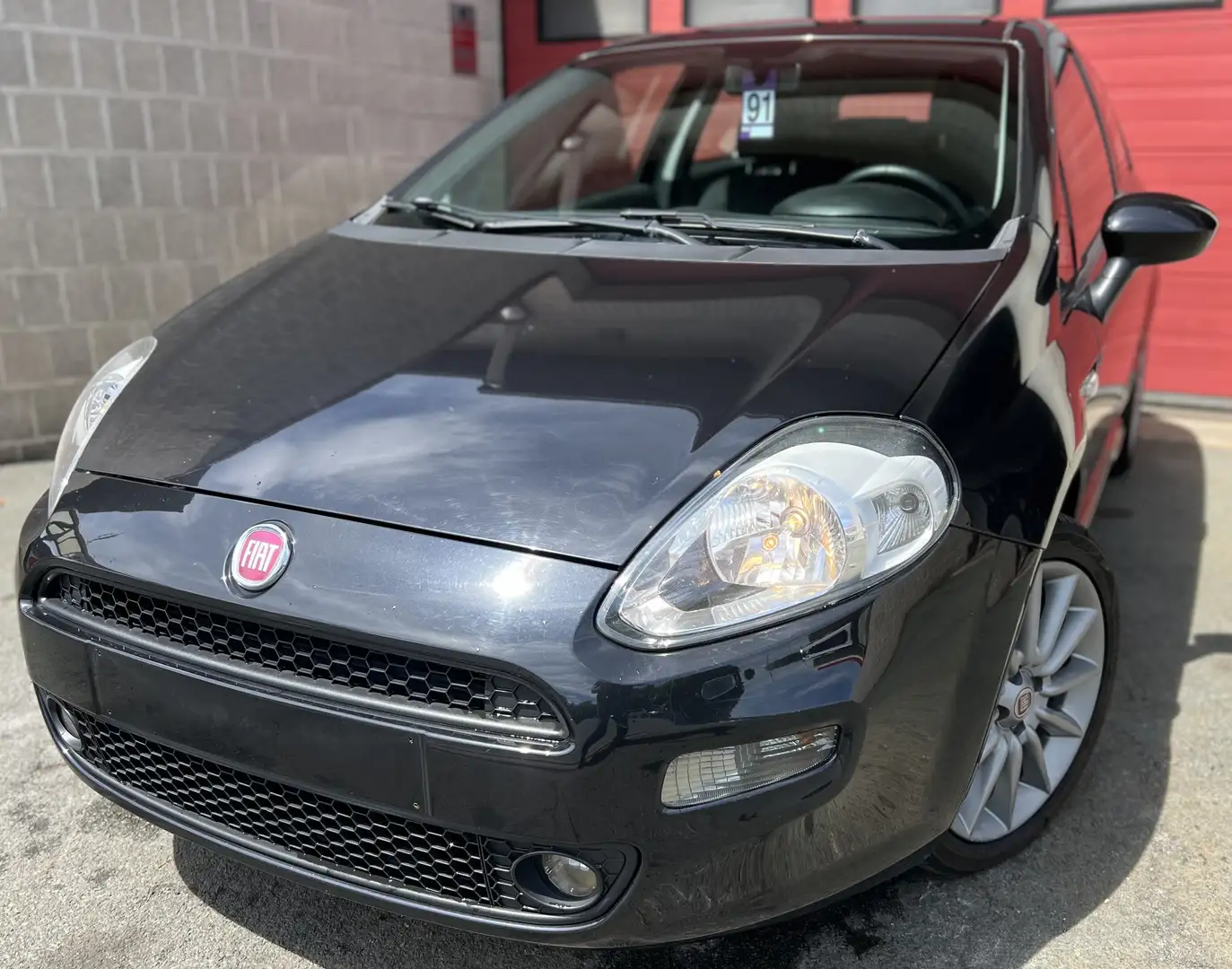 Fiat Punto Evo 1.3 MultiJet Racing Stop&Start DPF+CLIM+JANTES ALU Noir - 1
