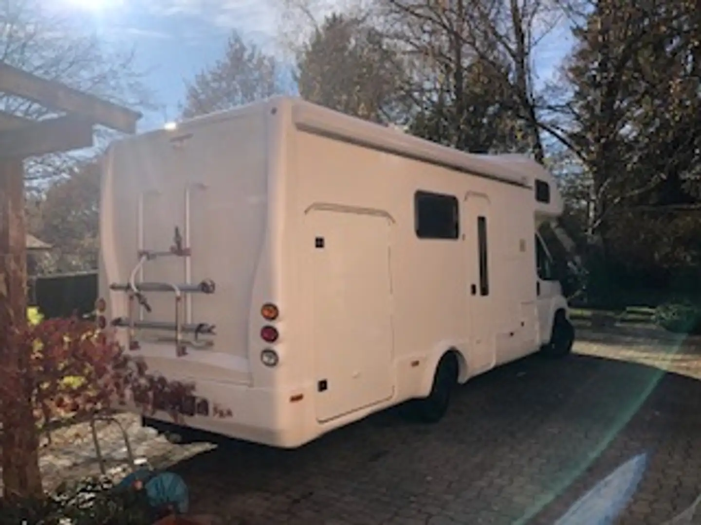 Caravans-Wohnm Fiat F250 Wohnmobil Teilintregiert Weiß - 1