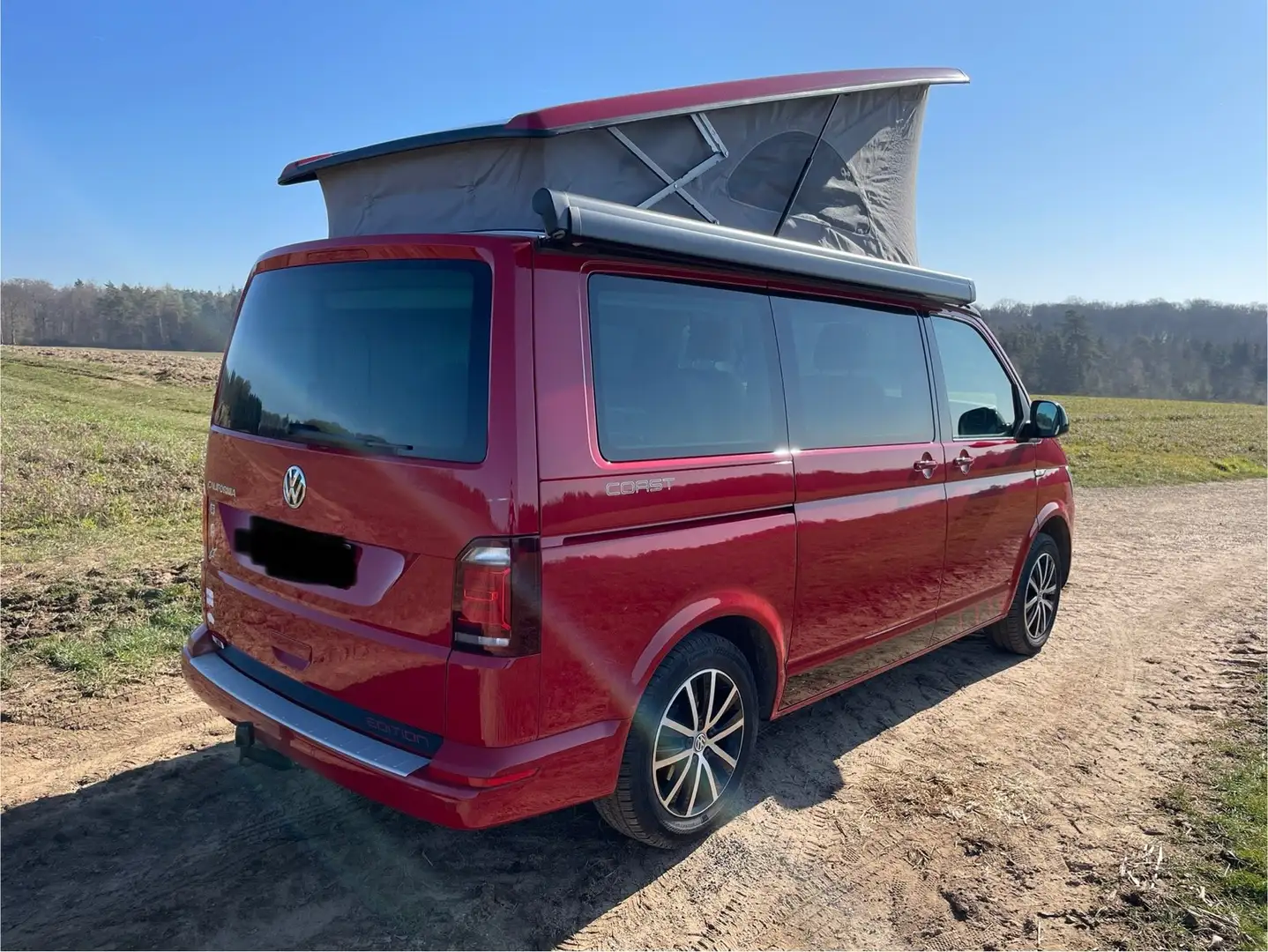 Volkswagen T6 California WV California Coast Edition 110kW TDI DSG7 Červená - 2