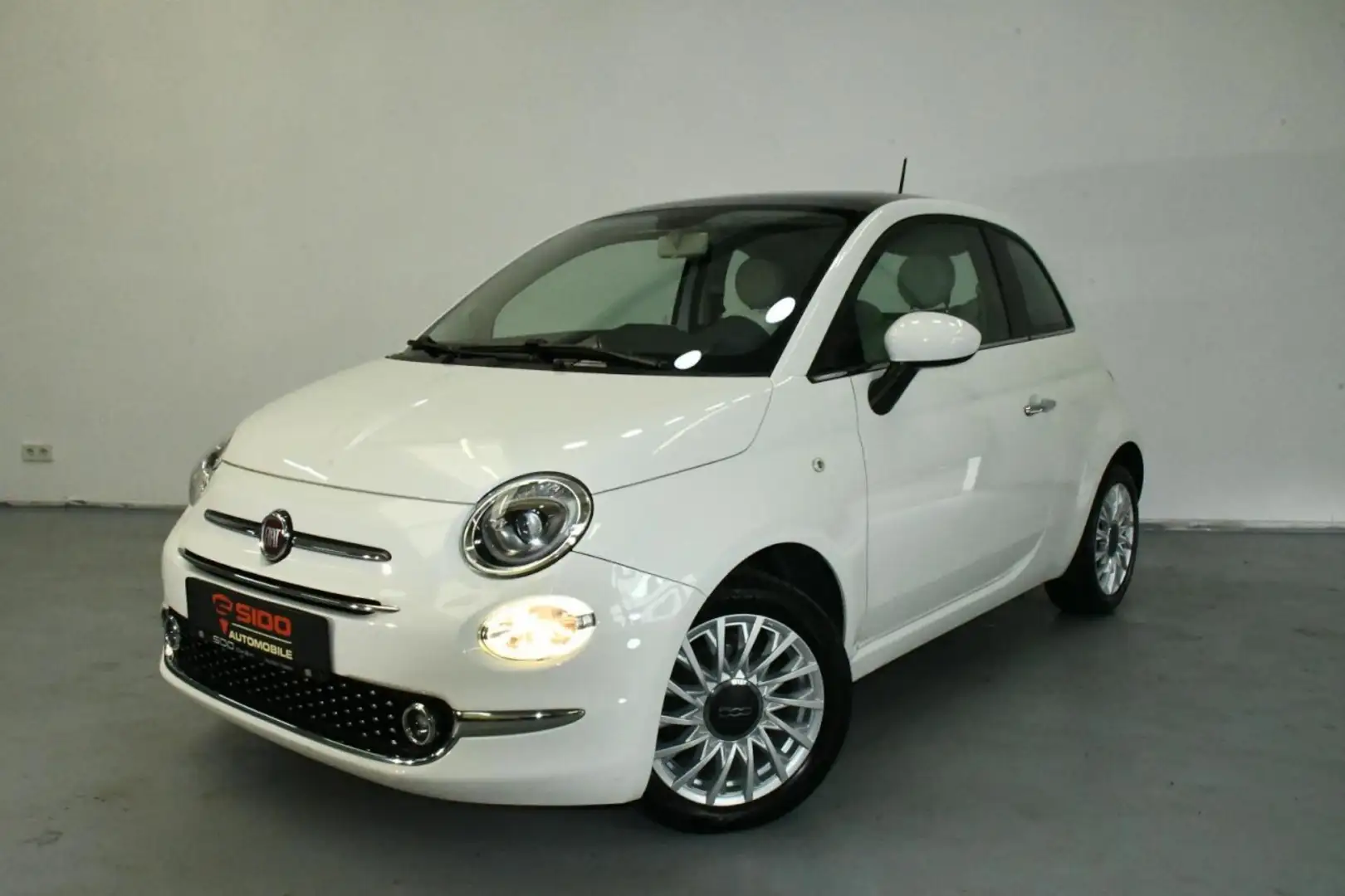 Fiat 500 Lounge Aut. LED*KLIMA*PANO Klima Panoramadach Weiß - 1