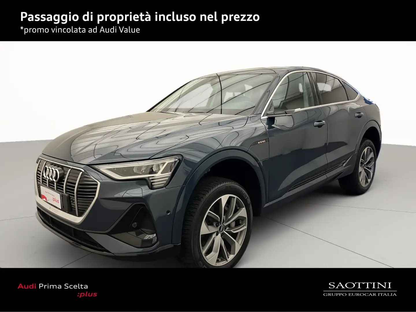 Audi e-tron Sportback 55 S line fast edition quattro - SOSP - Blu/Azzurro - 1