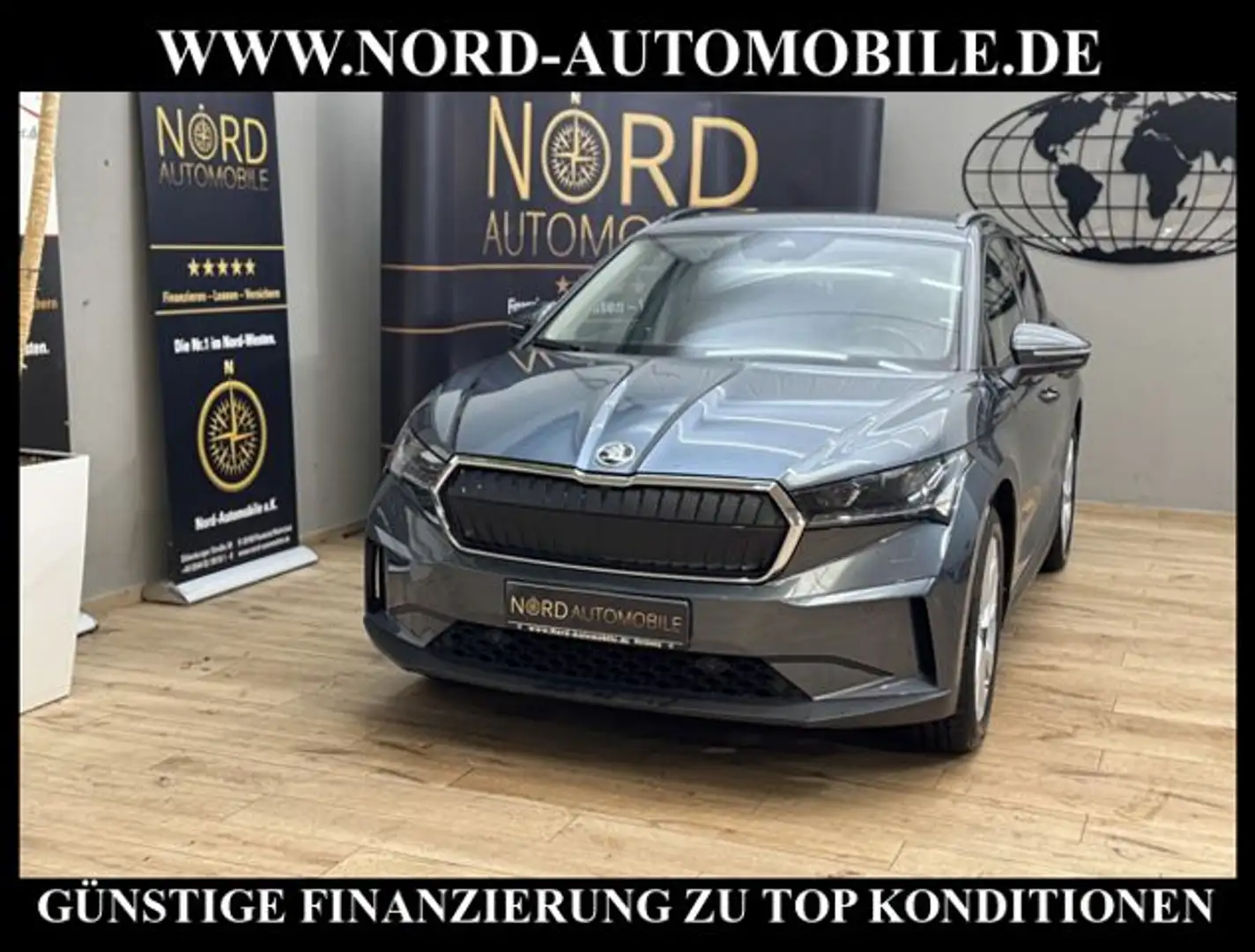 Skoda Enyaq iV 60 Lodge DSG Kamera/Wärmepumpe/20/Navi/ 60 Lod Grau - 1