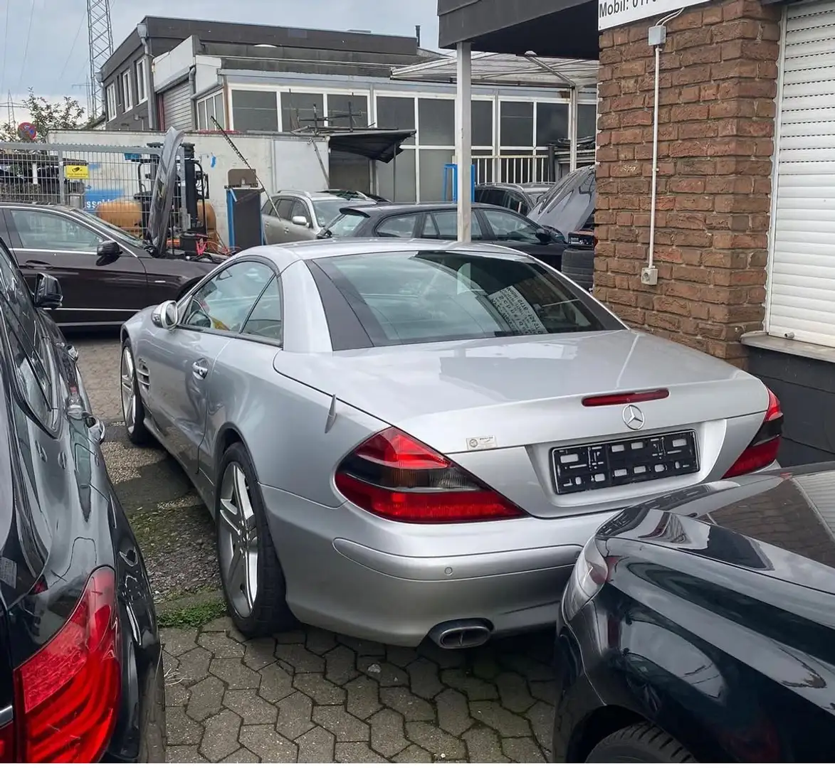 Mercedes-Benz SL 500 7G-TRONIC,Voll,DeutschesFahrzeug,LPG,VieleNeuteile Silber - 2
