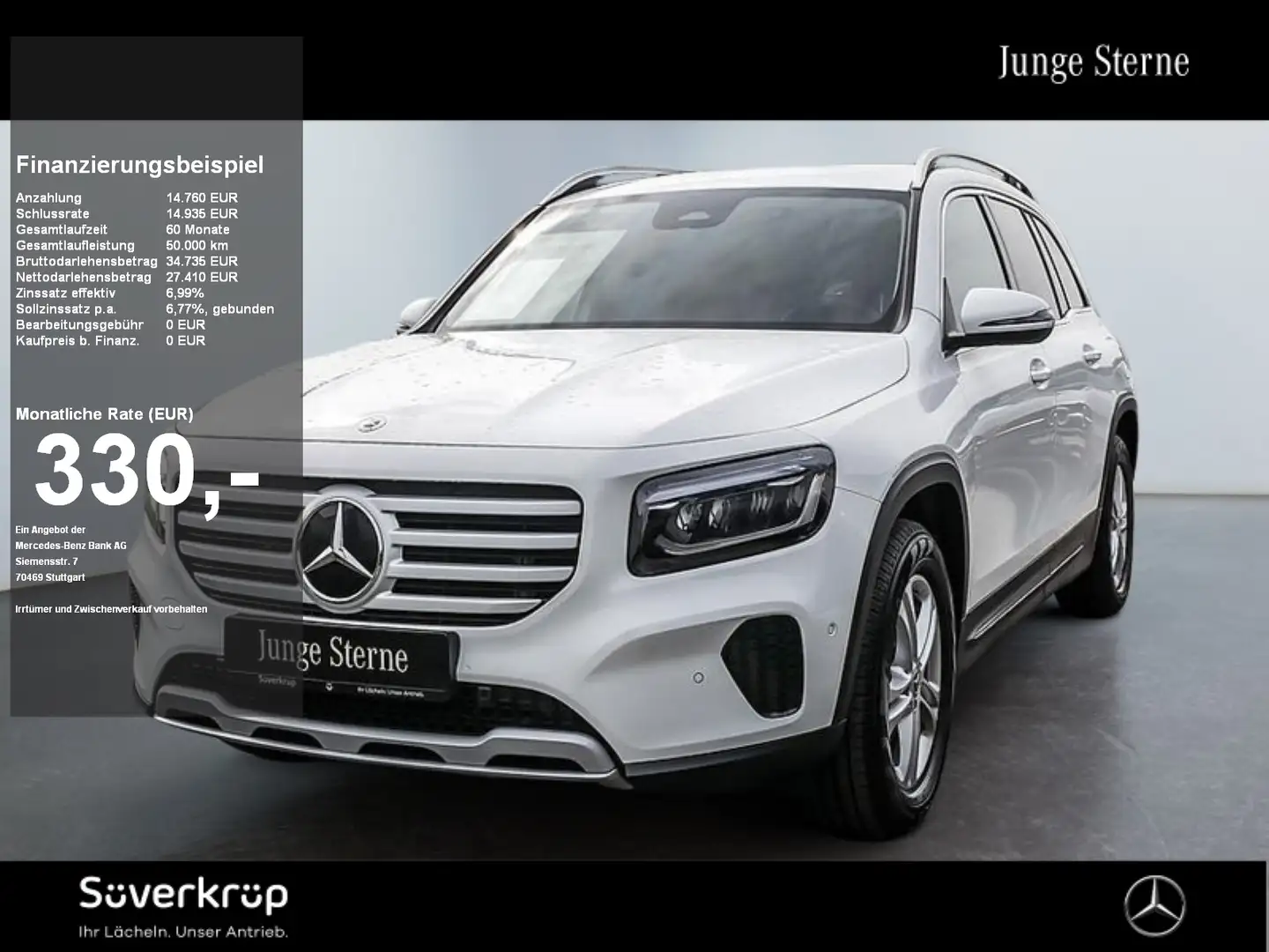 Mercedes-Benz GLB 220 4M // +SPUR KAMERA PDC SHZ Weiß - 1