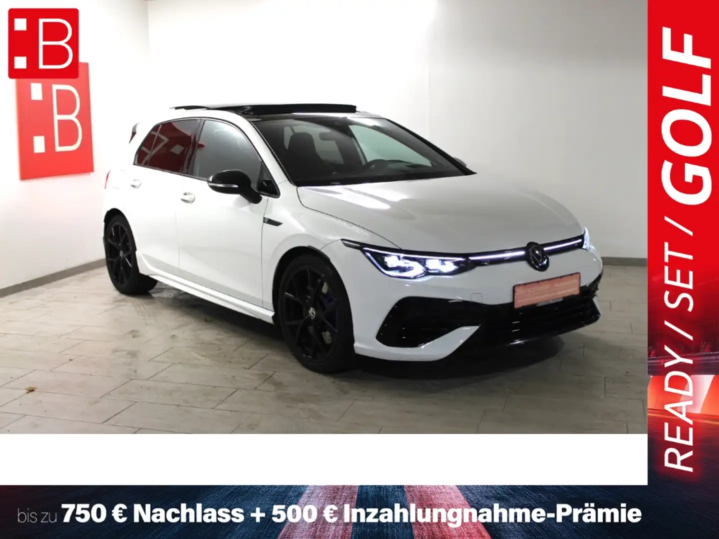 Volkswagen Golf R 8 2.0 TSI DSG 4Mo. Performance Black Style AKRA MA Blanc - 1
