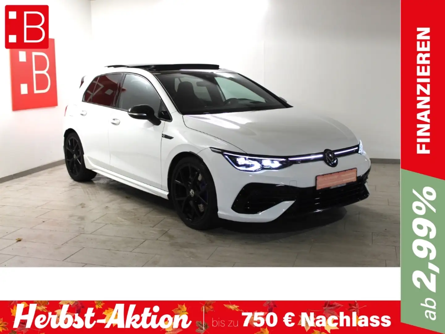 Volkswagen Golf R 8 2.0 TSI DSG 4Mo. Performance Black Style AKRA MA Blanc - 1