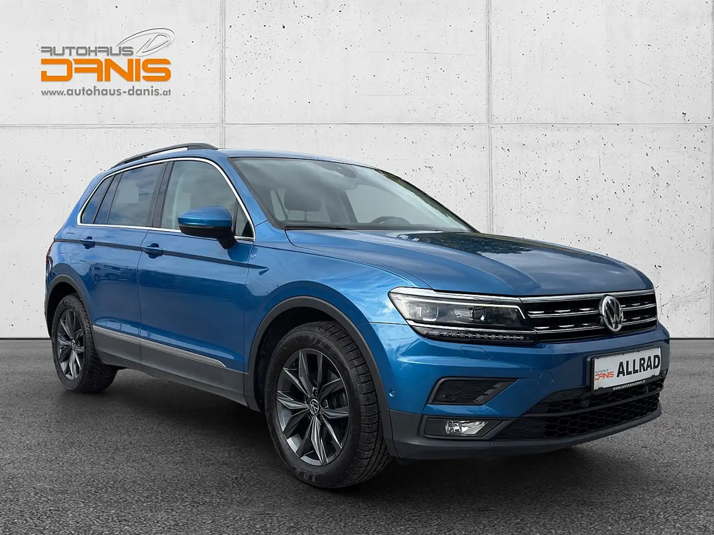 Volkswagen Tiguan 1,4 TSI 4Motion Sky DSG AHV/PANO/NAVI/LED Bleu - 2