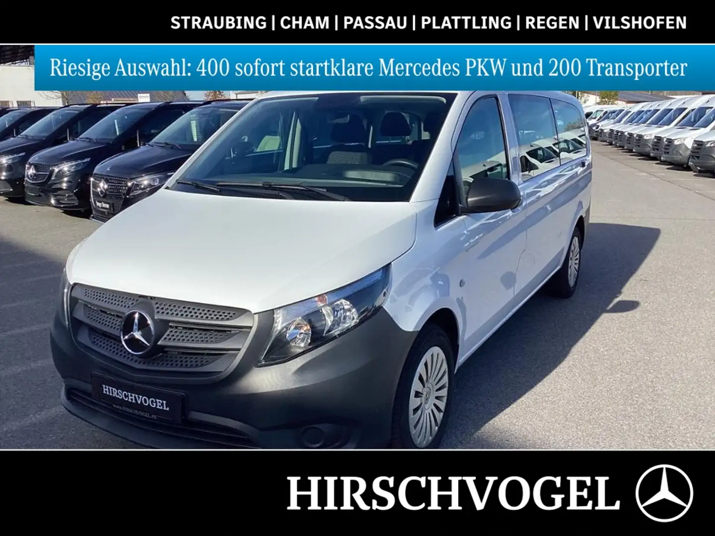 Mercedes-Benz Vito 114 CDI Tourer PRO XXL 8-Sitze 9G+Hecktüren Weiß - 1