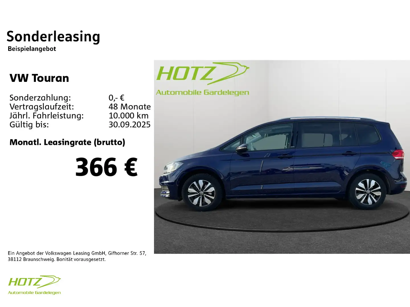 Volkswagen Touran 1.5 TSI DSG 7Sitzer Move PANO/ACC/APP Modrá - 2
