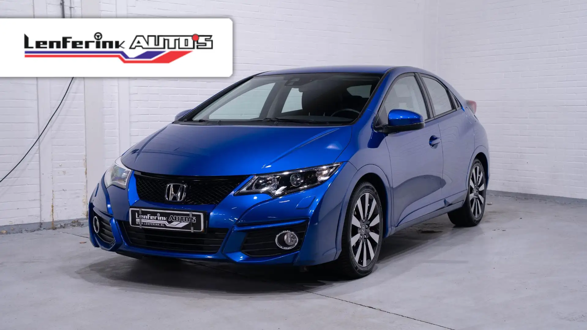 Honda Civic 1.4 Elegance Business Edition navigatie lmv 17" 4- Blauw - 1