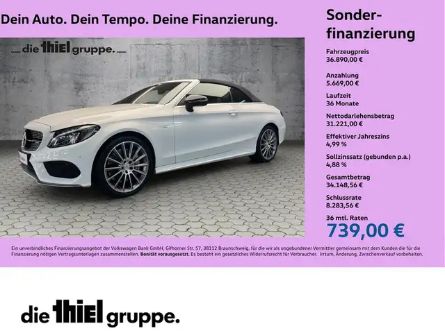 Mercedes-Benz C 43 AMG 4Matic Cabrio ACC/LED/R-Kamera/Sport-Auspuffanlage