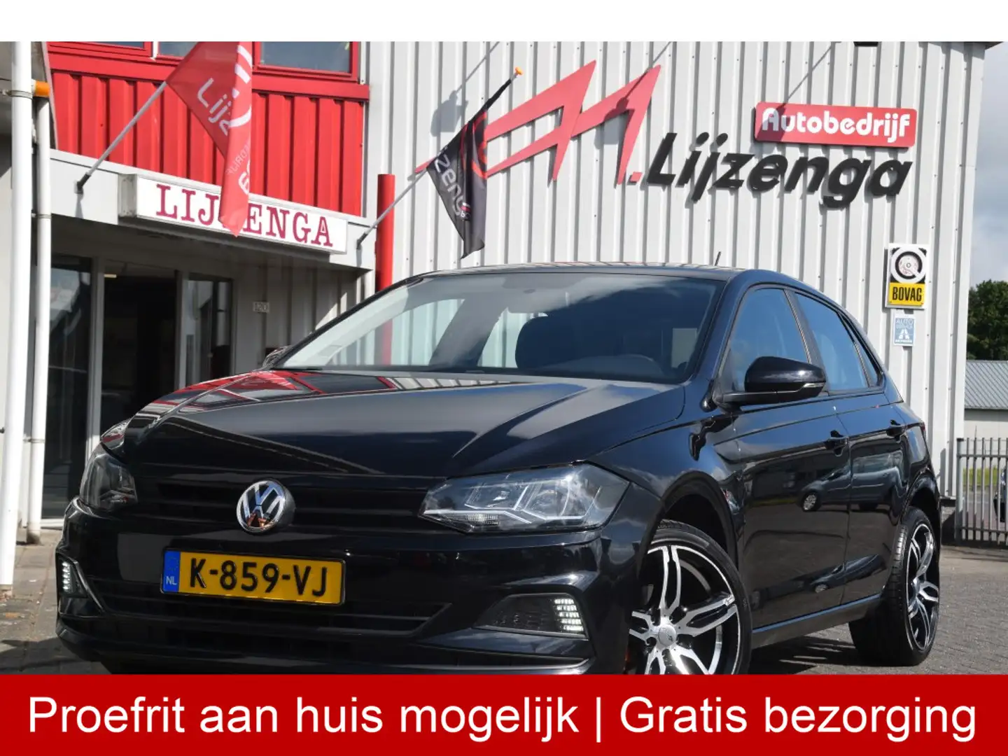 Volkswagen Polo 1.0 MPI Beats Airco | Cruise | Radio | CV | LMV Czarny - 1