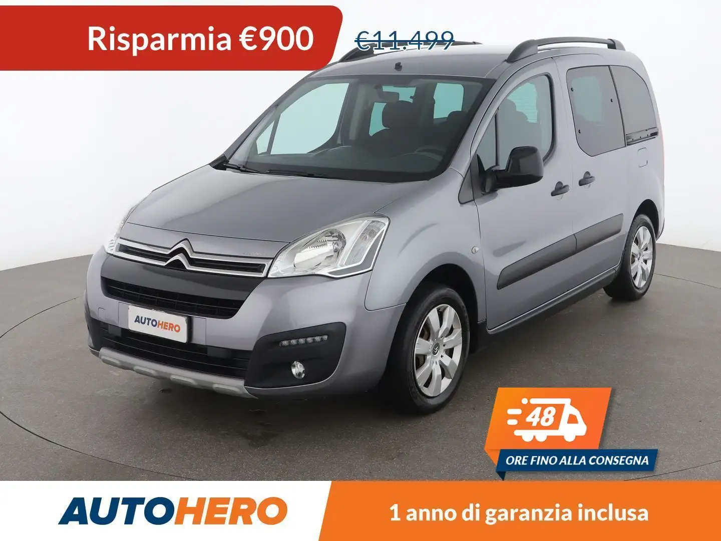 Citroen Berlingo 1.6 Blue-HDi XTR 100 CV Gri - 1