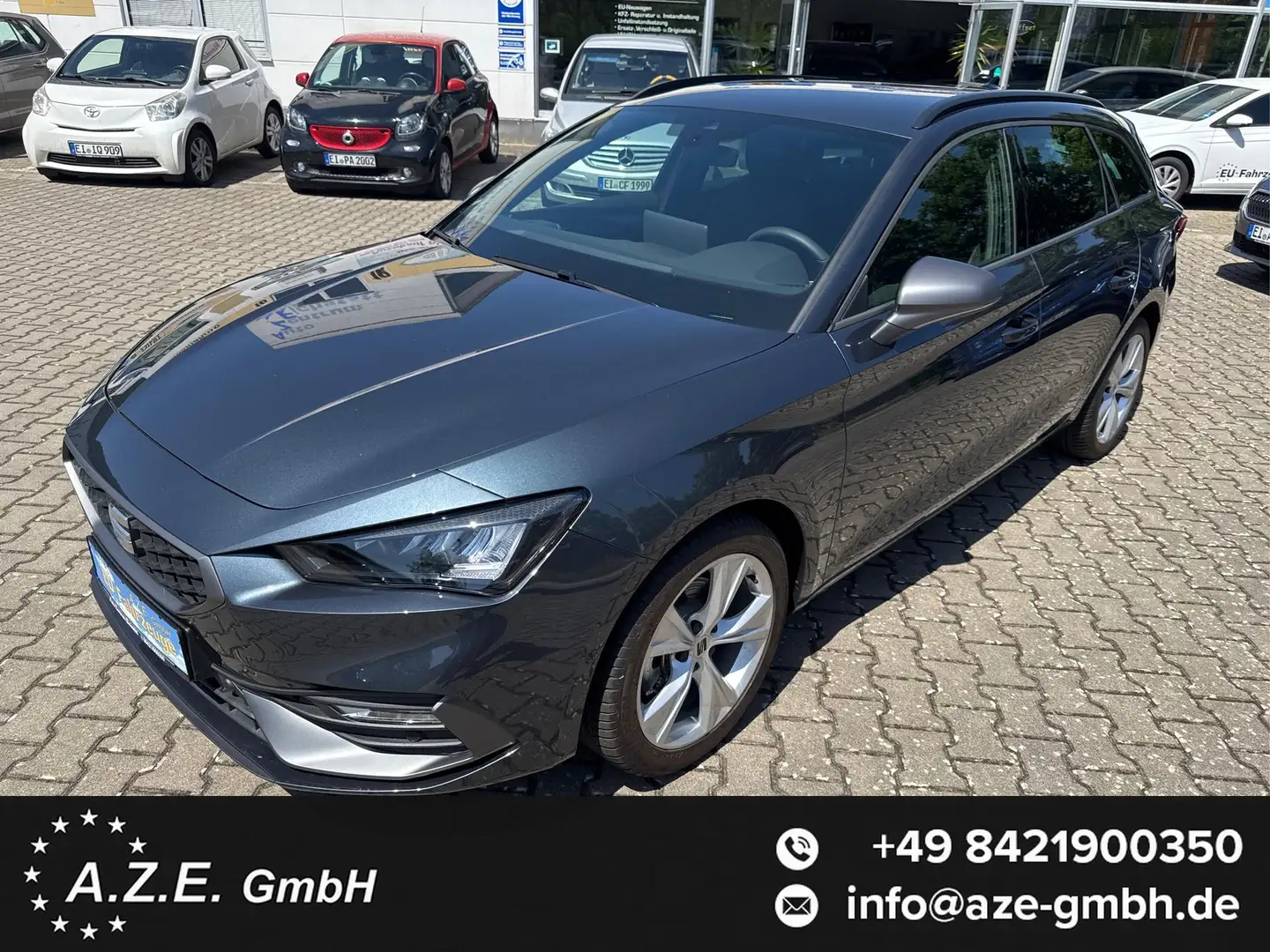 SEAT Leon FR 1.5 eTSI DSG *NAVI*EL.KLAPPE*TWA*SH*LED*KAME... Grijs - 1