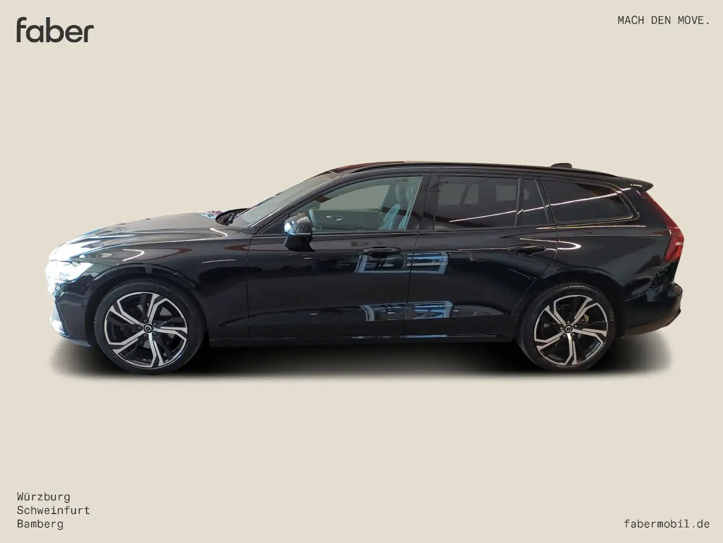 Volvo V60 B4 Diesel Plus Dark Schwarz - 1