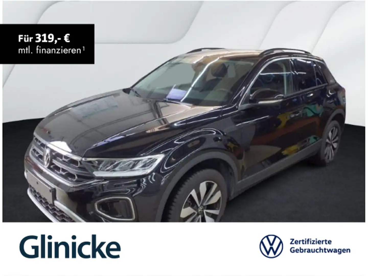 Volkswagen T-Roc 1.0 TSI Goal Navi LED App-Connect Klima Schwarz - 1