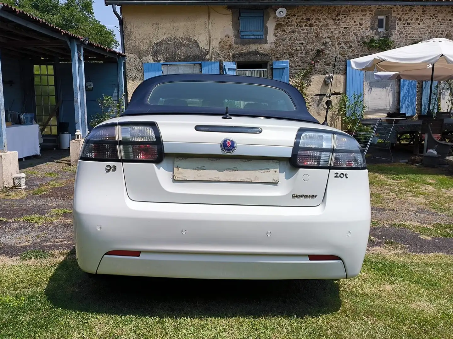 Saab 9-3 2,0T vector Biopower Wit - 1