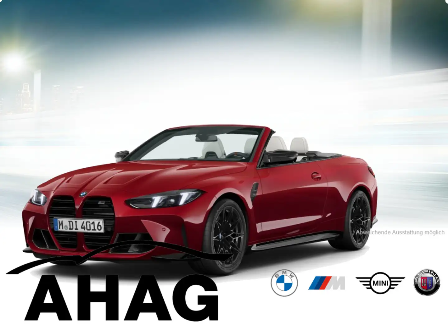 BMW M4 Competition M xDrive Cabrio Navi Leder LED Scheinw Rot - 2