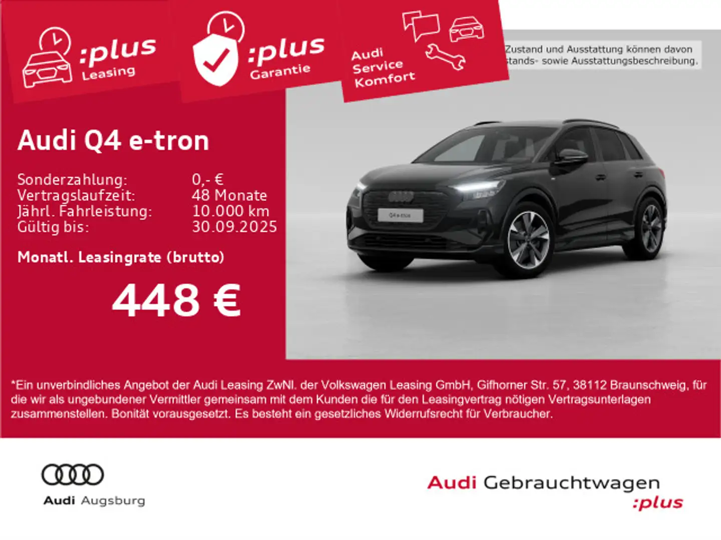 Audi Q4 e-tron 45 2x S line quattro *ACC*AHK*LED*20'' Negru - 1