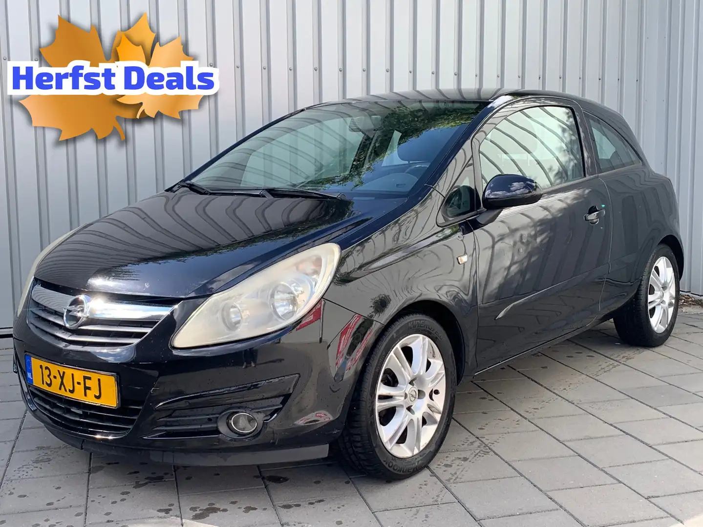 Opel Corsa 1.2-16V Enjoy|Airco|Nieuwe APK| Negro - 1