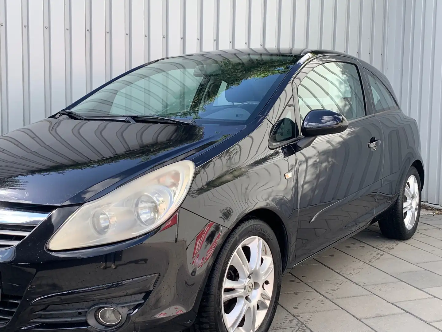 Opel Corsa 1.2-16V Enjoy|Airco|Nieuwe APK| Zwart - 2
