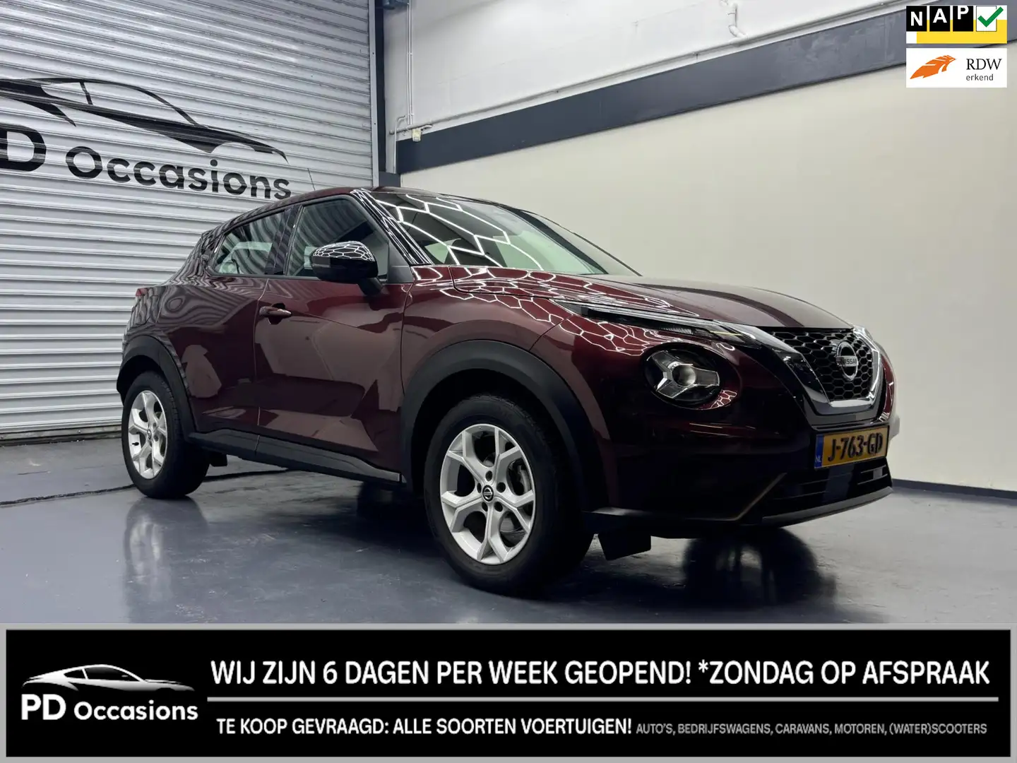 Nissan Juke 1.0 DIG-T Acenta - Camera - Stoelverw. - Cruise - Rosso - 1