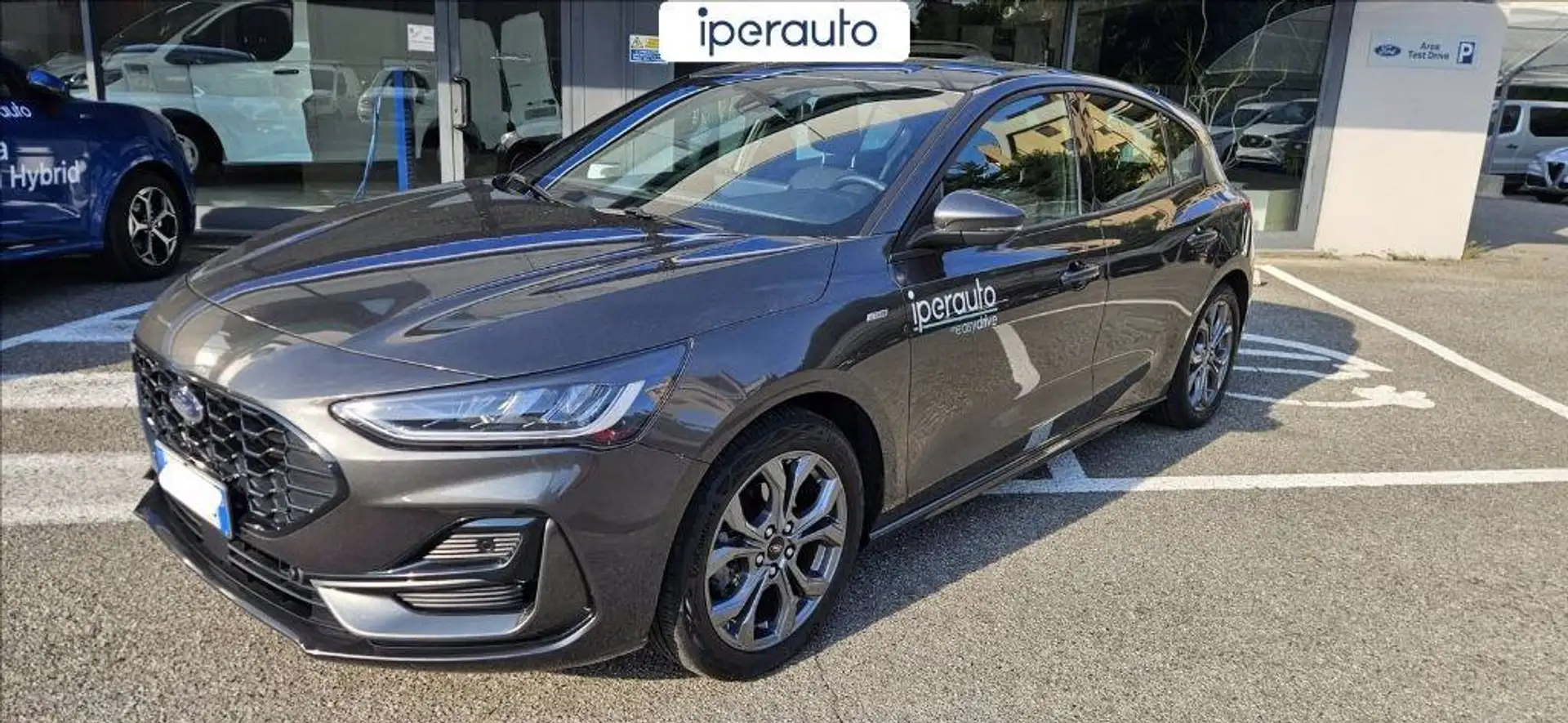 Ford Focus 1.0t ecoboost h st-line 125cv **AZIENDALE** Grijs - 1