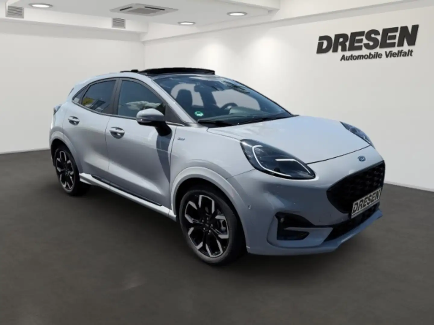 Ford Puma ST-Line X Hybrid Mild1.0 SHZ+Panorama+Parklenkassi Grijs - 2