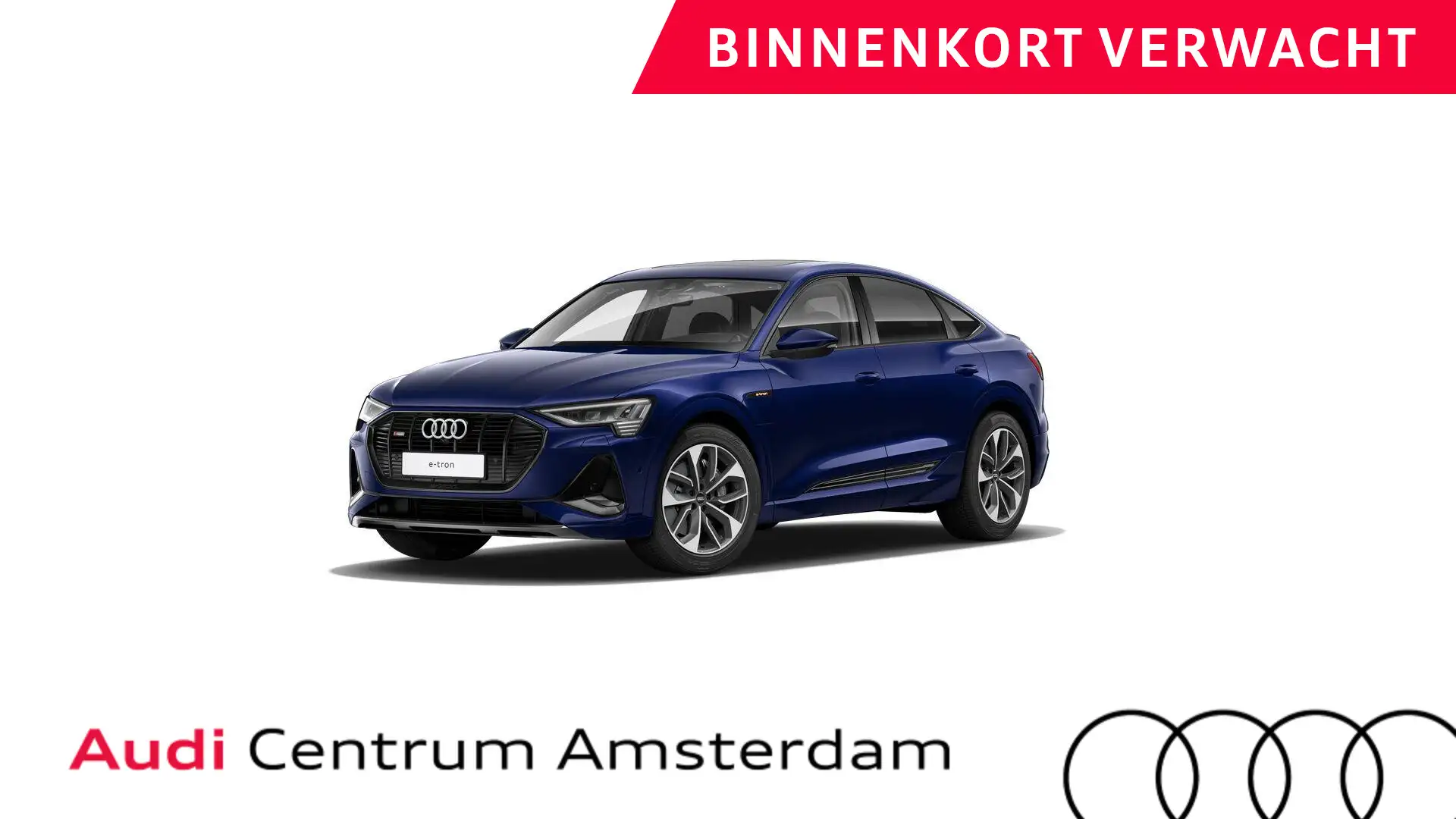 Audi e-tron Sportback 55 quattro S edition 95 kWh 408pk | SoH Blauw - 1