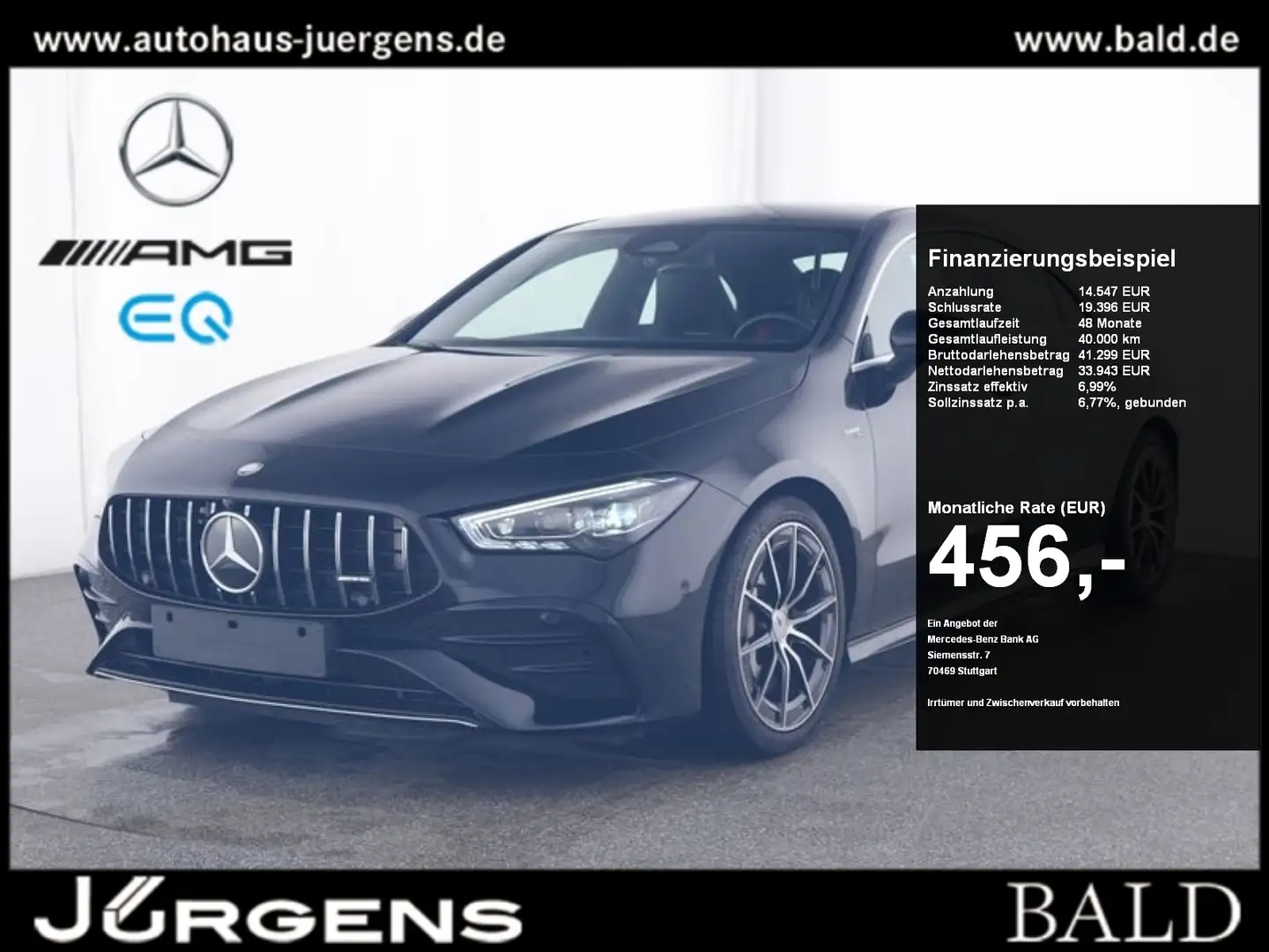 Mercedes-Benz CLA 35 AMG 4M Coupé MLB/360/Pano/Totw/Winter/18" Schwarz - 1