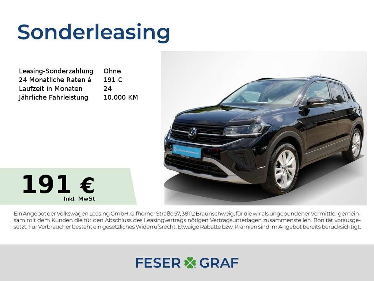 Volkswagen T-Cross 2025 — 1.0 TSI Life AHK App-Connect LED Sitzh.