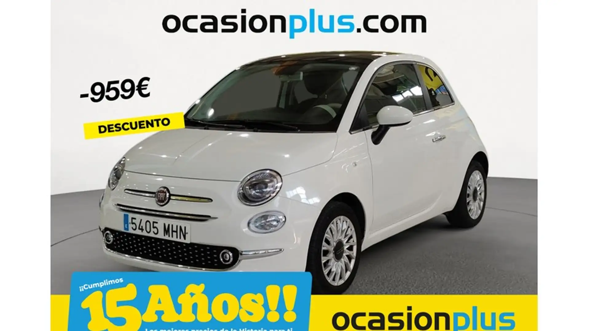 Fiat 500 1.0 Hybrid Dolcevita 52kW Blanco - 1