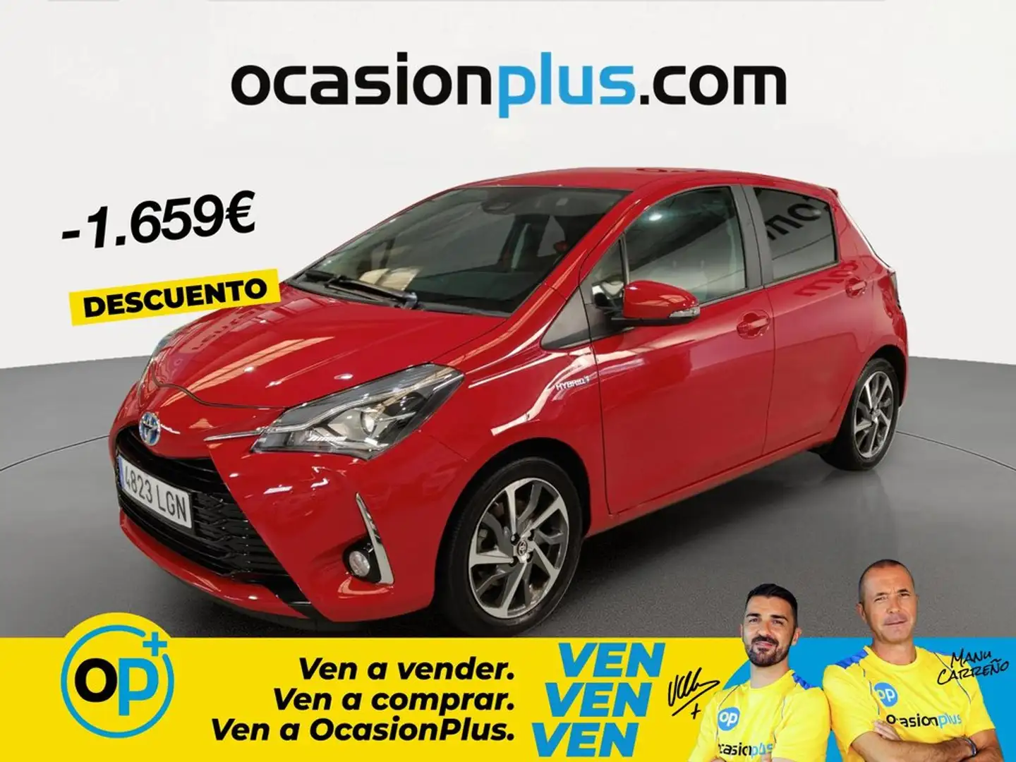 Toyota Yaris 100H 1.5 Feel! Rojo - 1