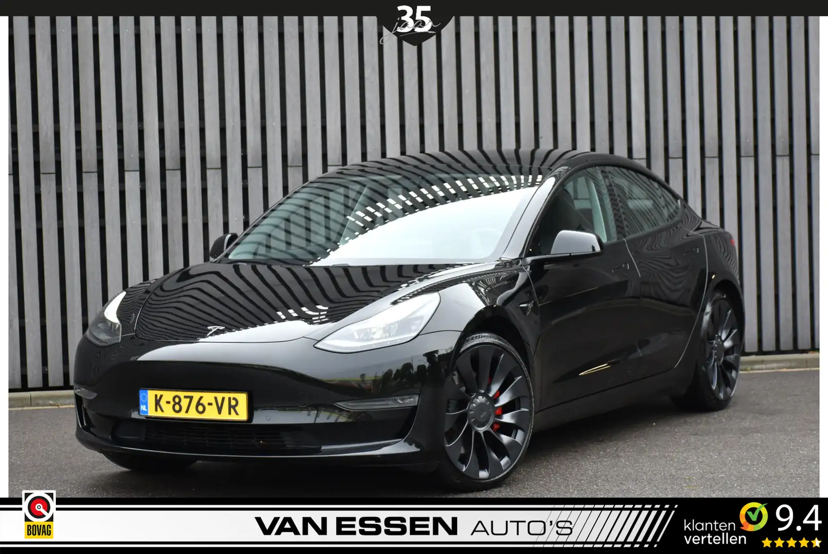 Tesla Model 3 Performance AWD 75 kWh Pano 360-Camera AutoPilot N Noir - 1