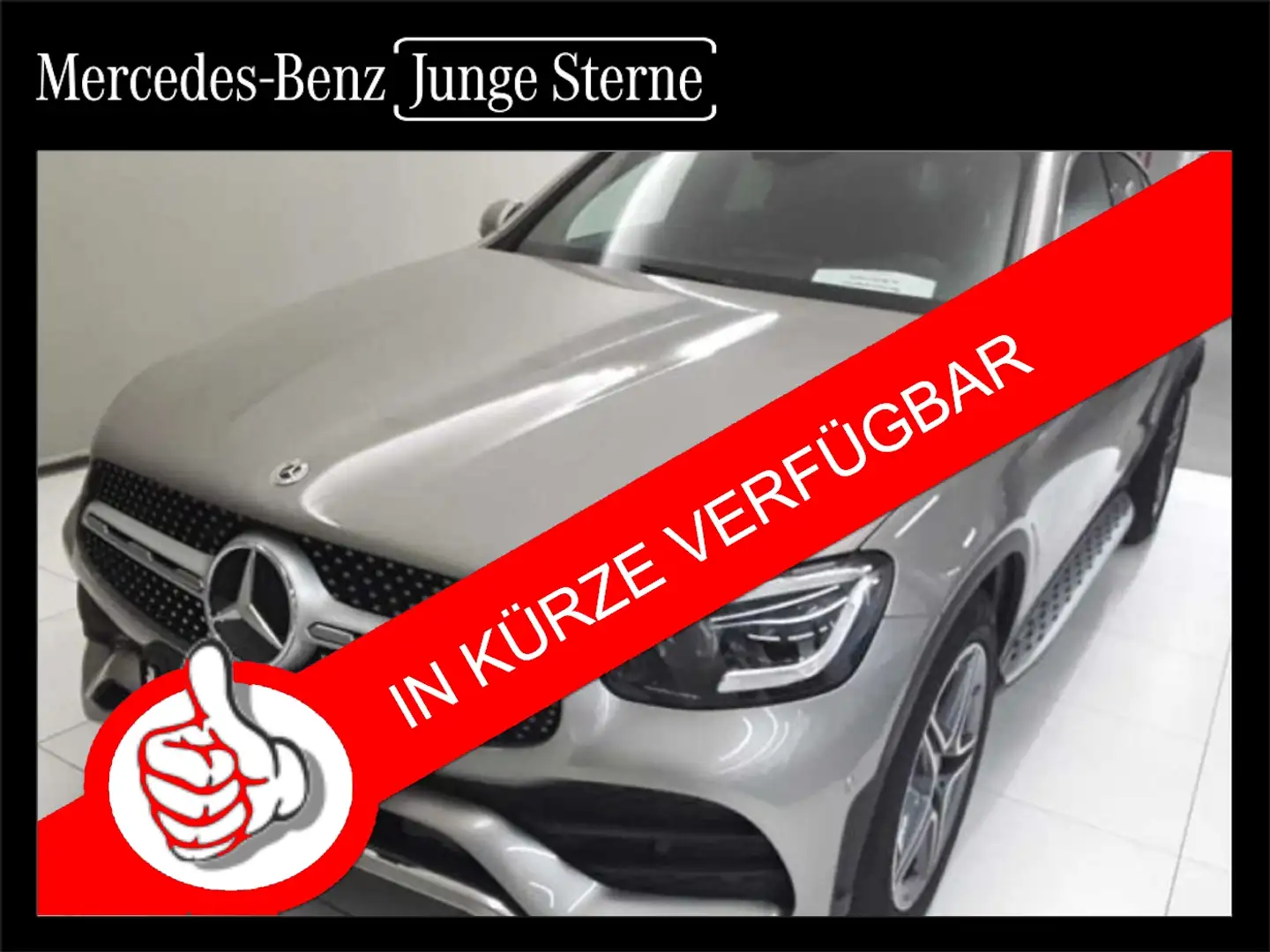 Mercedes-Benz GLC 220 d 4M COUPE AMG LINE  SD AHK LEDER Silber - 1