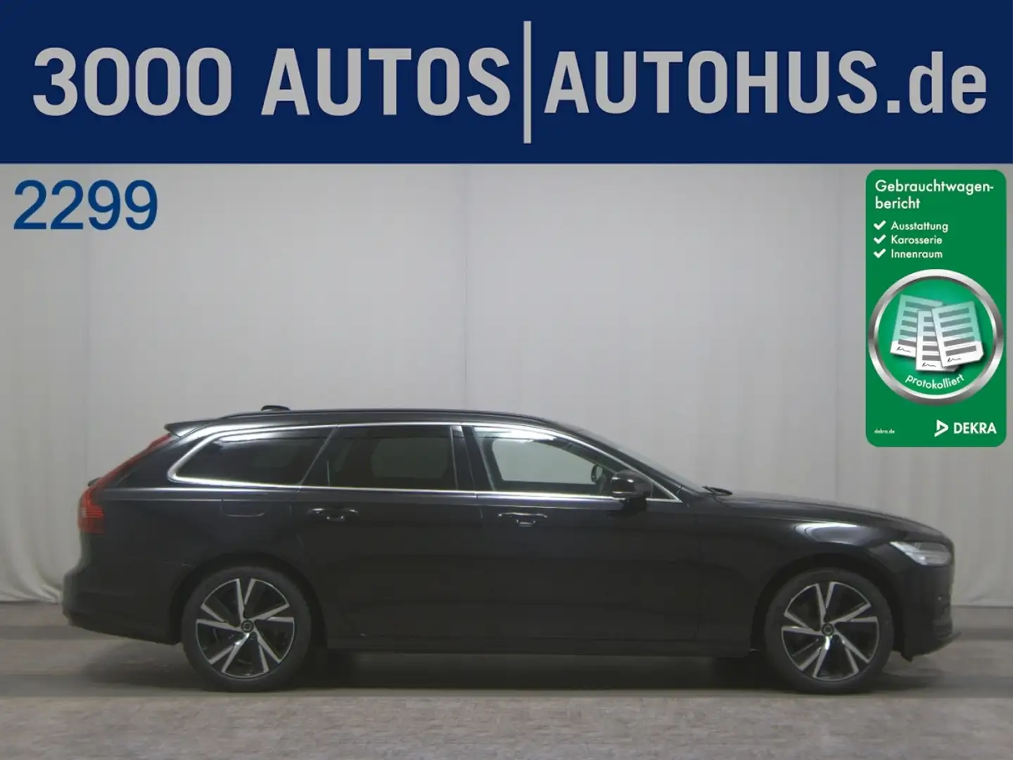 Volvo V90 B4 D AWD Momentum Pro Navi LED Pano H-K RFK Noir - 1