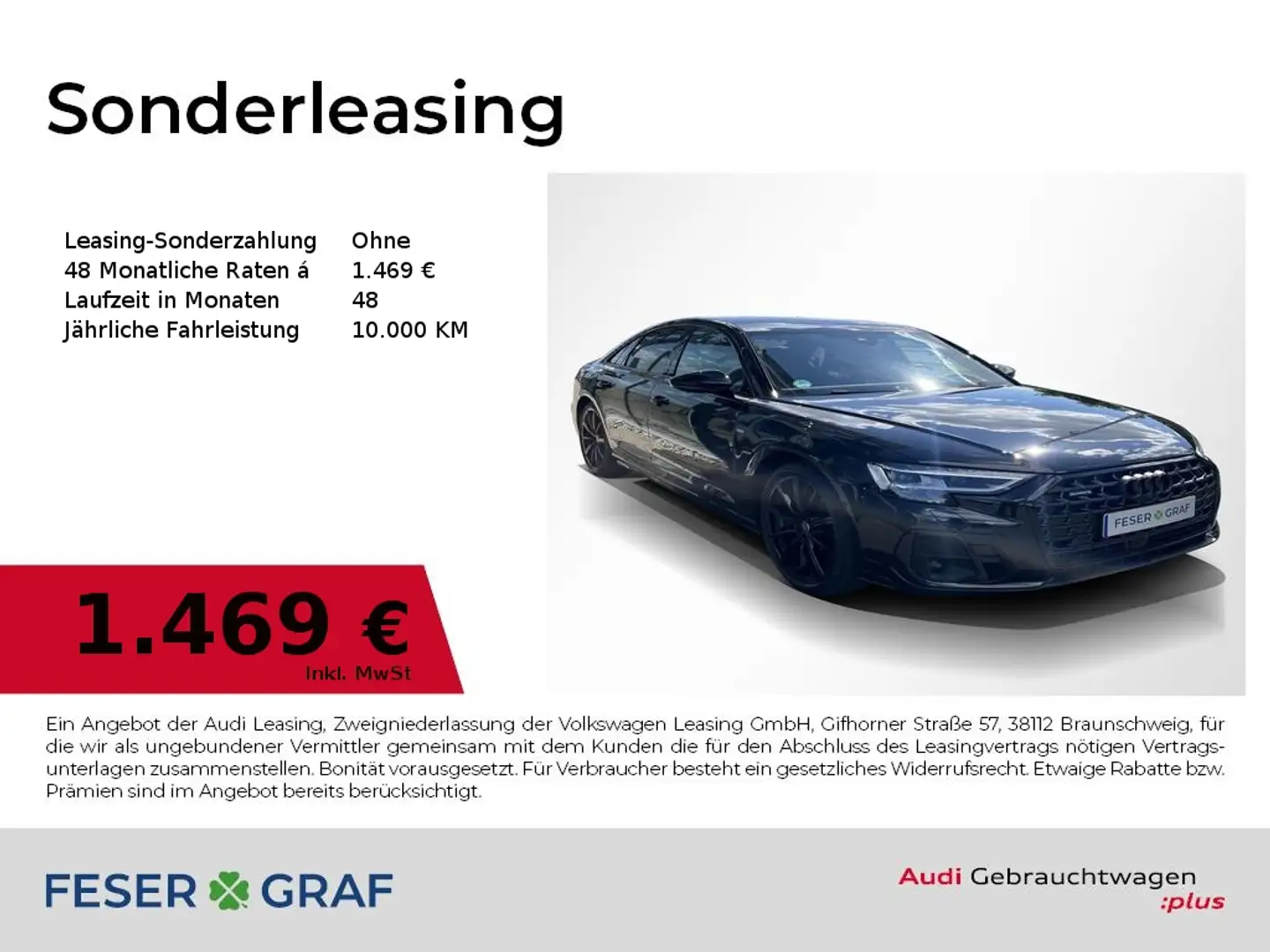 Audi A8 60 TFSI e quattro 340(462) kW(PS) tiptronic Nero - 1