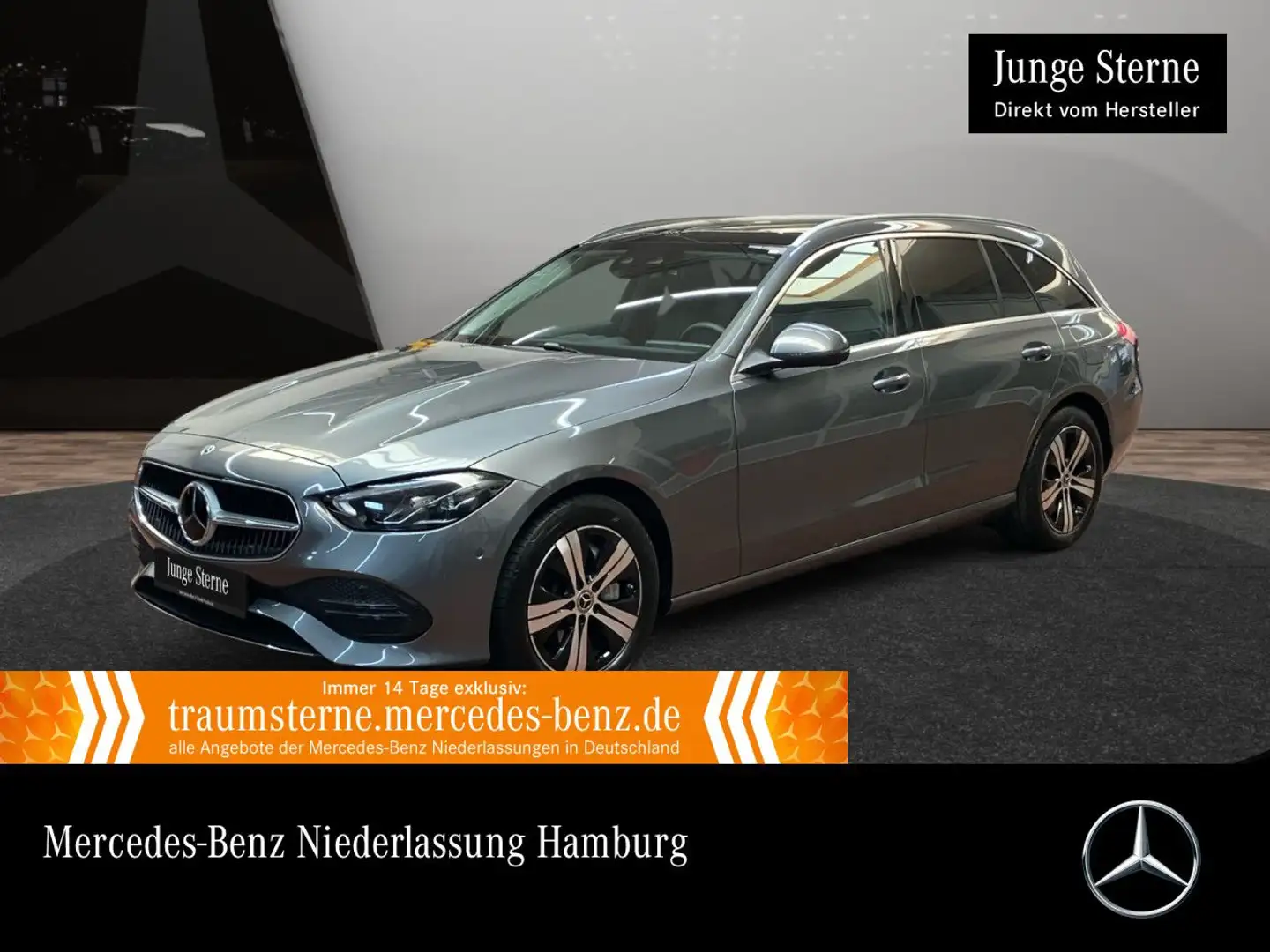 Mercedes-Benz C 300 de T 4M AVANTG+PANO+LED+KAMERA+KEYLESS+9G Grau - 1
