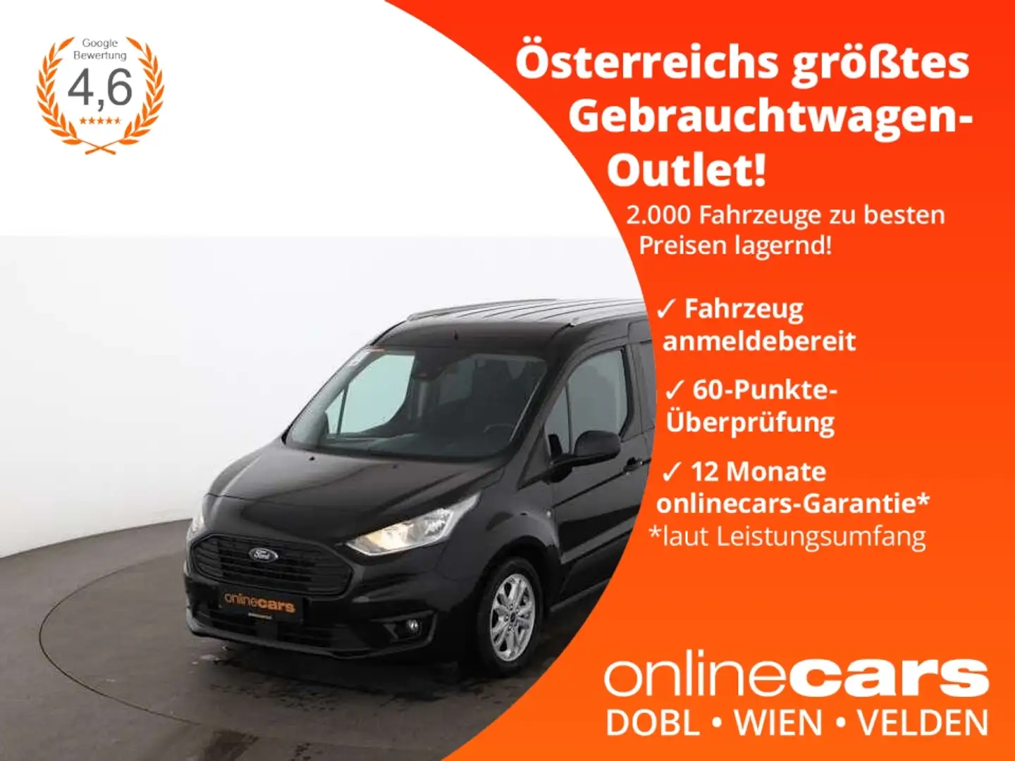 Ford Tourneo Connect 1.5 TDCi Trend KLIMA TEMP ASSIST Black - 1
