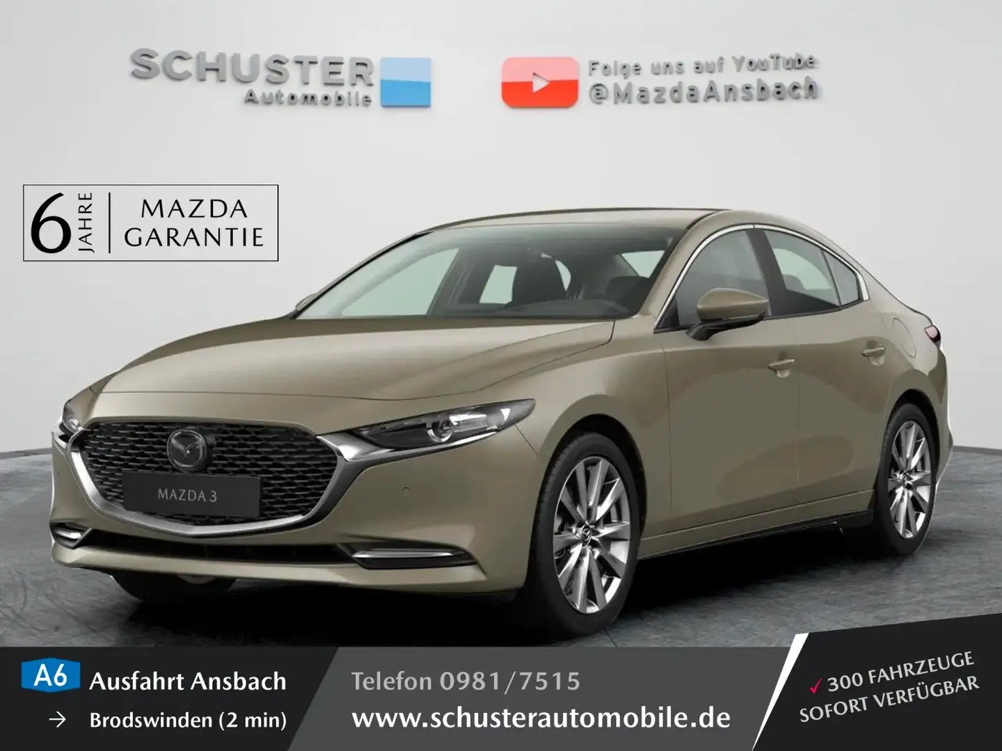 Mazda 3 Fastback 2025 Centre X186PS AG PDC NAVI ACP&AA Beige - 1