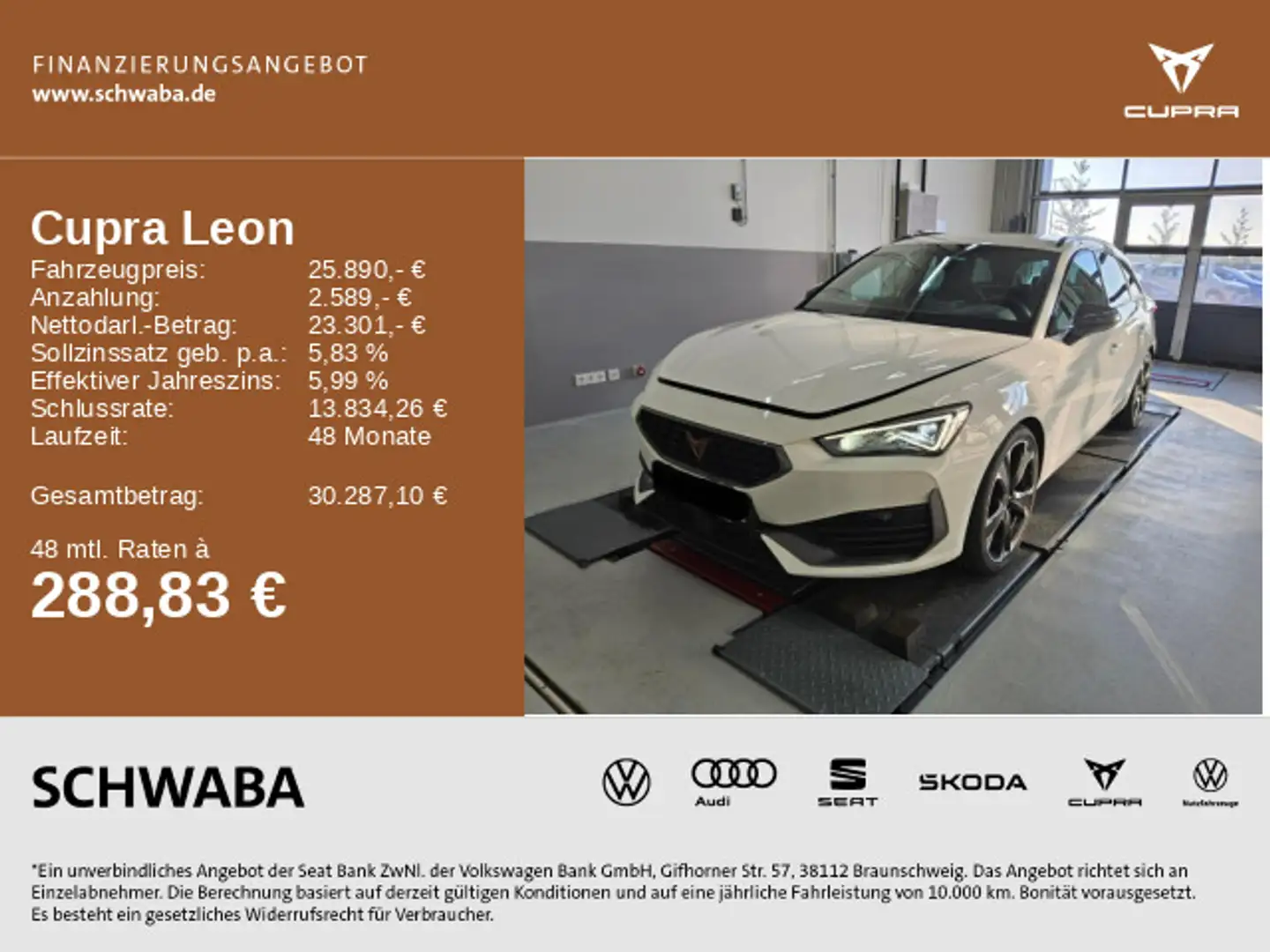 CUPRA Leon Sportstourer VZ 1.4 e-Hybrid DSG*ACC*AHK*19 Weiß - 1