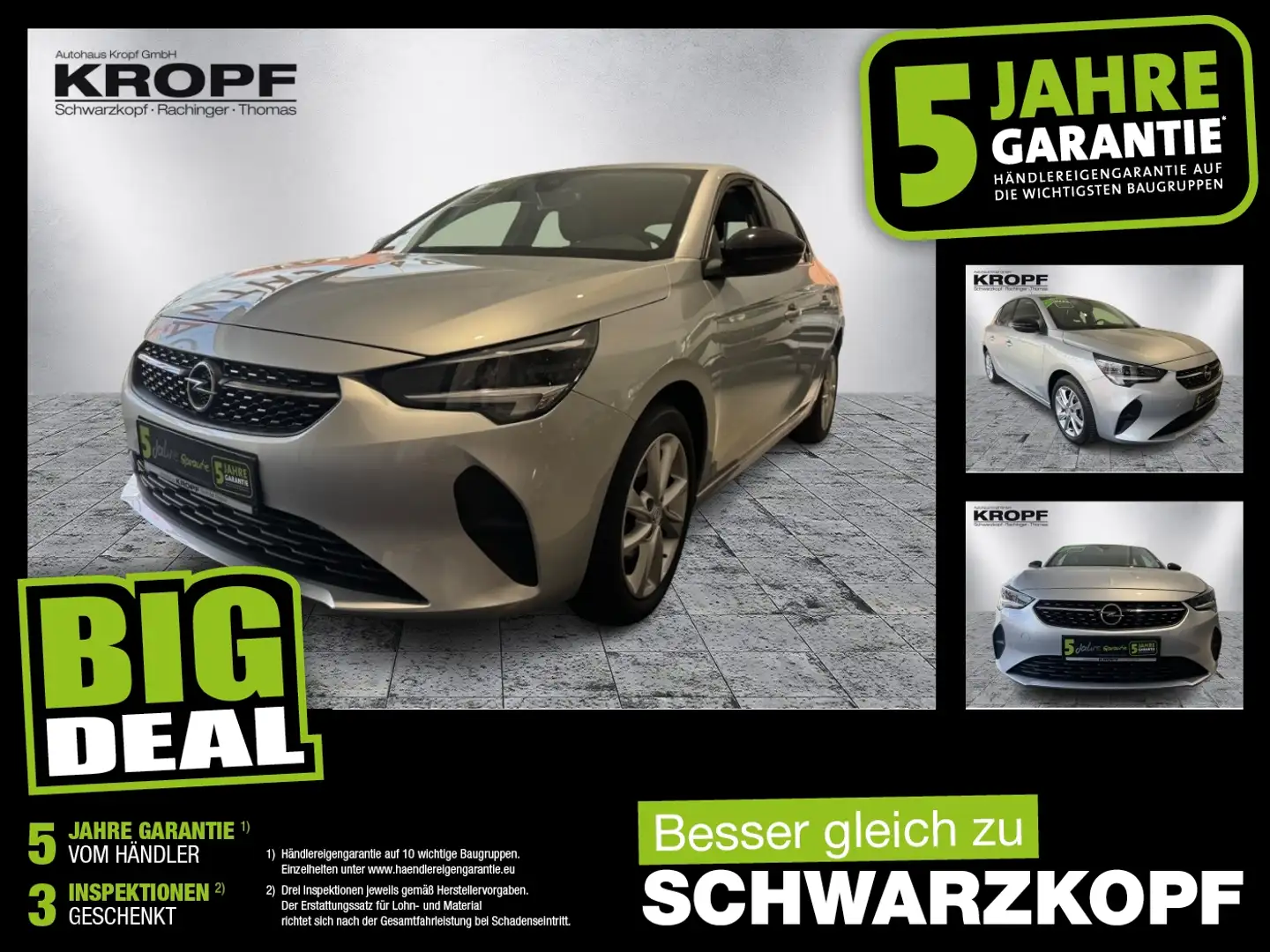 Opel Corsa F 1.2 Turbo Elegance Rückfahrkamera / Navi Grijs - 1