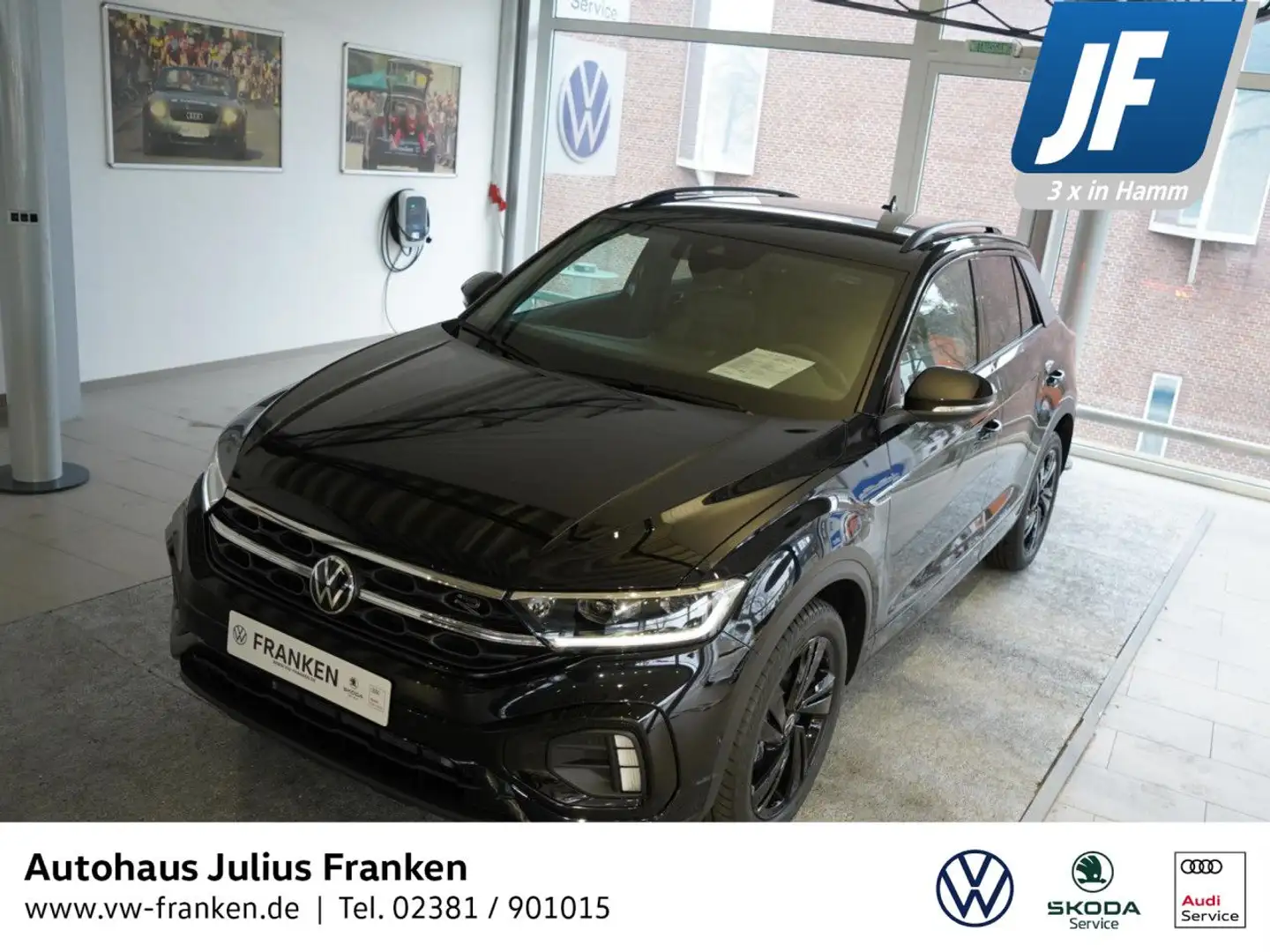 Volkswagen T-Roc TSI R-Line Black Style KAMERA AHK NAVI DIGI Schwarz - 1