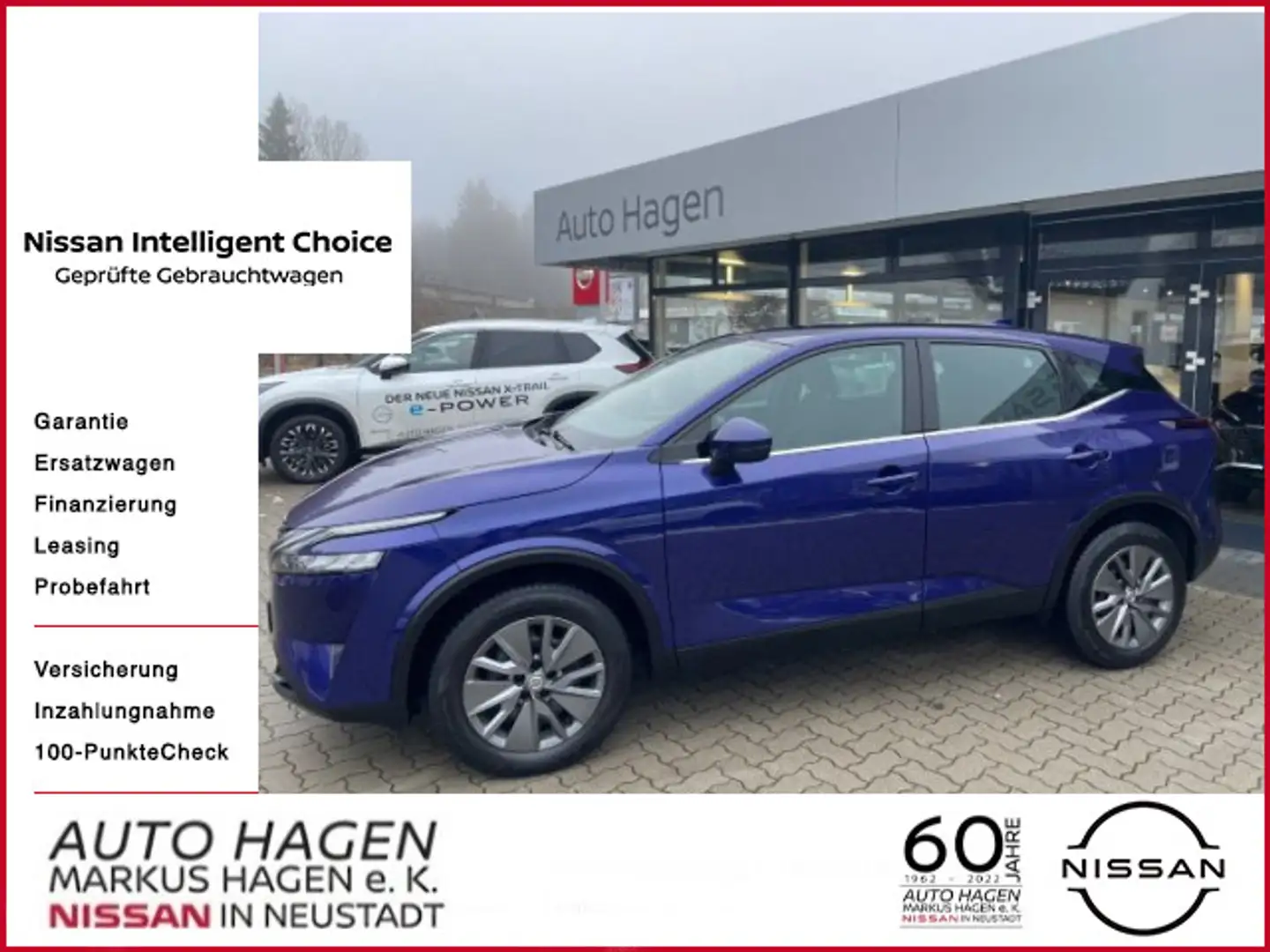 Nissan Qashqai 1.3 Visia Ganzjahresreifen Klimaanlage T Bleu - 1