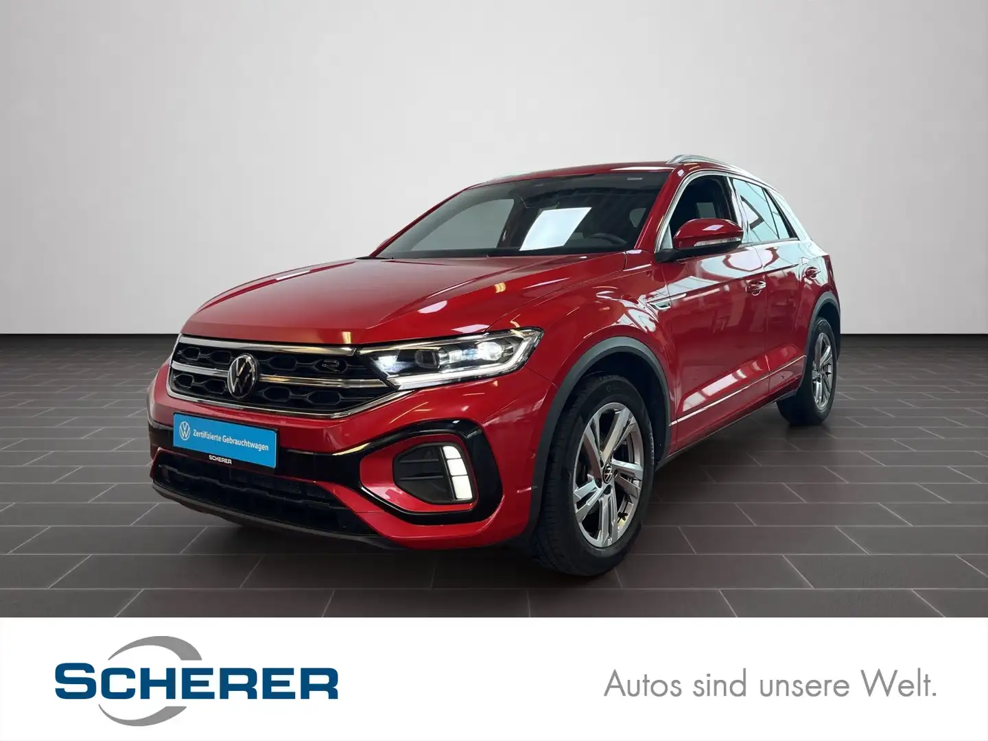Volkswagen T-Roc 1.5 TSI DSG R-Line Led,Navi,RFK Rot - 1