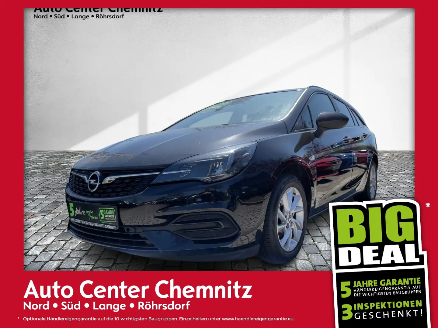 Opel Astra K ST 1.2 Edition LED/KlimaA/SHZ/LHZ/KAM/LM Zwart - 1