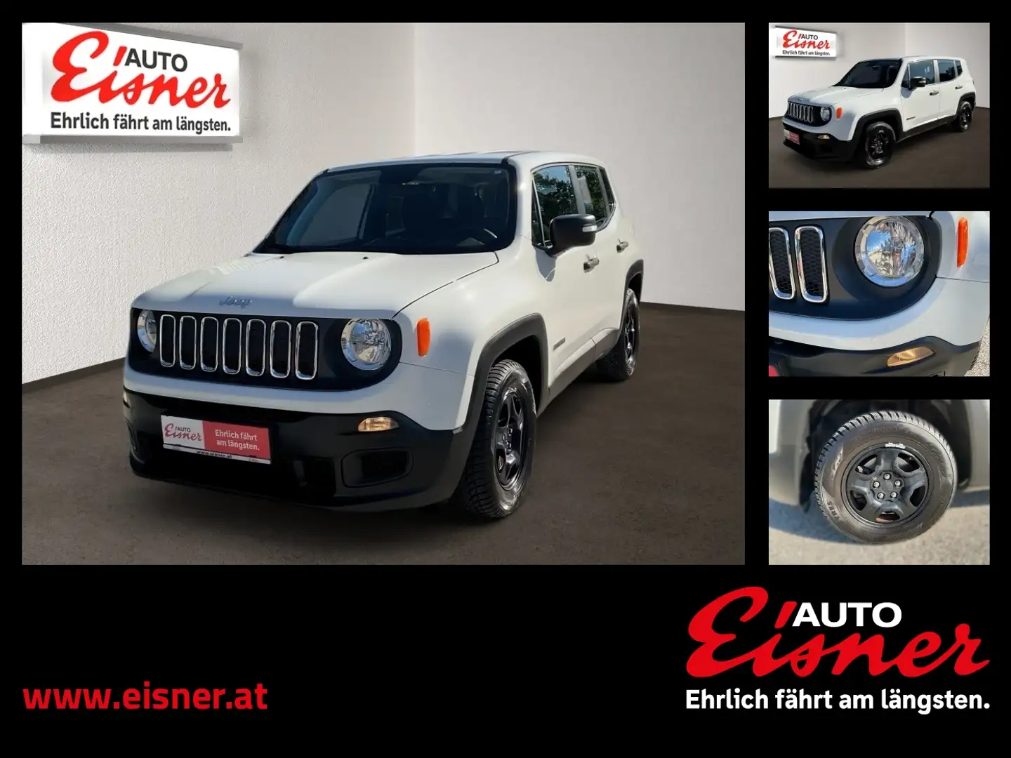 Jeep Renegade 1.6 ETORQ 110 SPORT Gepflegt Weiß - 1