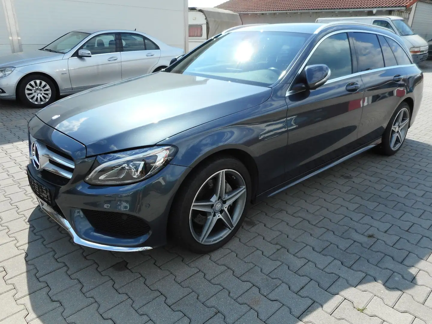Mercedes-Benz C 180 T CGI  2 x  AMG Line  Navi  Leder  LED Grigio - 2